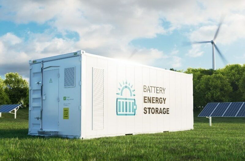 container de stockage d'électricité